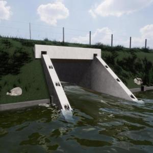 Remontabel duikerkokersysteem van basaltwapening en CO2-arm beton